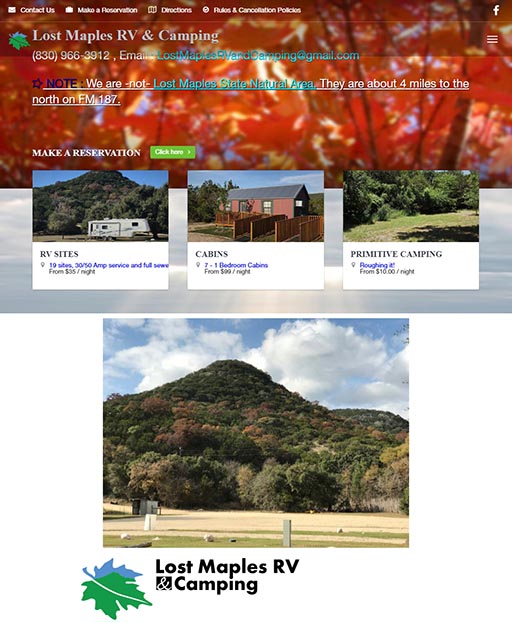 Vacation Lodging Website